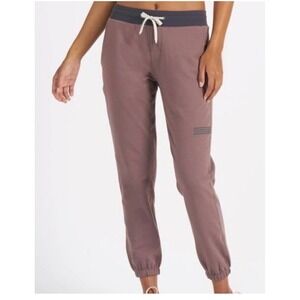 Vuori Women's Laguna French Terry Lounge Pants in Stone Gray / Brown Size Medium
